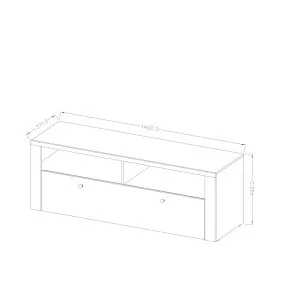 Komoda RTV Larona 24L6DZ41 typ 41 Helvetia Meble 4