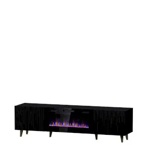 Szafka RTV 180 EF Pafos z kominkem elektrycznym Cama Meble 1