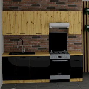 Zestaw mebli kuchennych Modena 240 cm (Stolarz Lempert) Stolarz Lempert 2