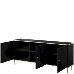 Czarna komoda 180 Glamour Cama Meble 2