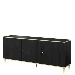Czarna komoda 180 Glamour Cama Meble 1