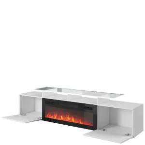 Szafka RTV 190 EF Rova z kominkiem elektrycznym Cama Meble 2