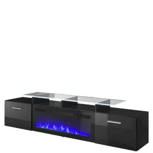 Szafka RTV 190 EF Rova z kominkiem elektrycznym Cama Meble 1