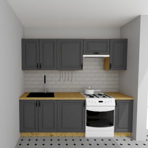 Zestaw mebli kuchennych Stilo GR/AR 240 cm