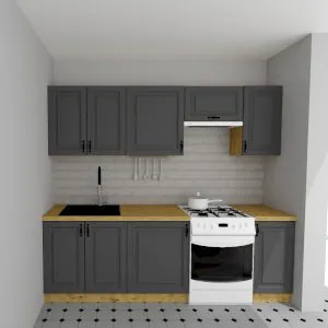 Zestaw mebli kuchennych Stilo GR/AR 240 cm Stolarz Lempert 1