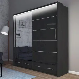 Szafa ubraniowa Sycylia 203 z LED Arkos 3