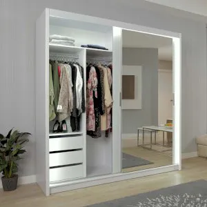 Szafa ubraniowa Lux 203 (2x lustro) Arkos 5