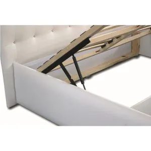 Łóżko 140x200 Figaro (140) z pojemnikiem i stelażem Arkos 3