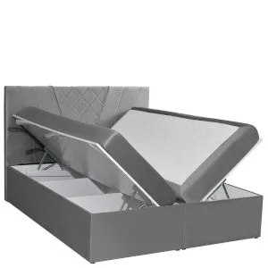 Łóżko tapicerowane 160 Boxspring z pojemnikiem Arkos 2