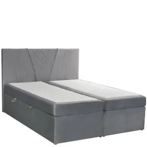 Łóżko tapicerowane 160 Boxspring z pojemnikiem Arkos 4