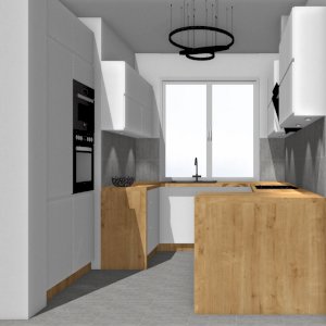 Projekt + Wycena kuchni Luna DUSTGR/WH x 10