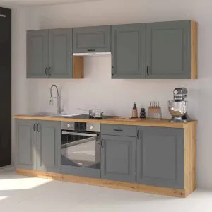 Zestaw mebli kuchennych Stilo DUSTGR/AR 240 cm Stolarz Lempert 1