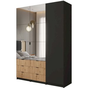 Szafa modułowa Jaxon 150 (2x moduł III lustro)+(1x moduł I gładki front)