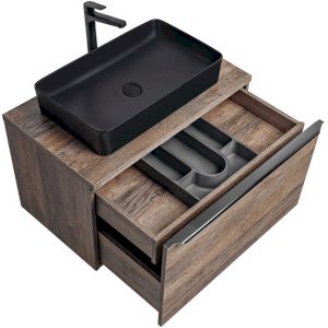 Szafka wisząca pod umywalkę 80 cm Santa Fe Oak 82-80-A-2S Comad 3