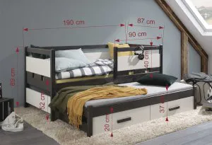 Drewniane łóżko Tigran Meblobed 2