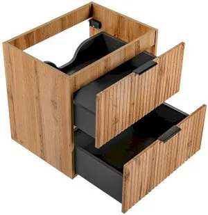 Szafka łazienkowa wisząca pod umywalkę 60 cm Adel Oak 82-60-B-2S Comad 5