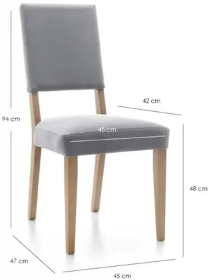 Krzesło tapicerowane Coti C117 2szt. Meble Wójcik 2