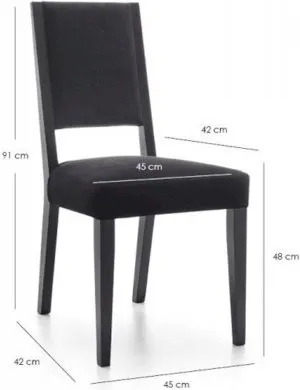 Krzesło czarne Bell B314 2szt. Meble Wójcik 2