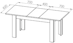 Stół rozkładany Artis ST 14002 ML Meble 4