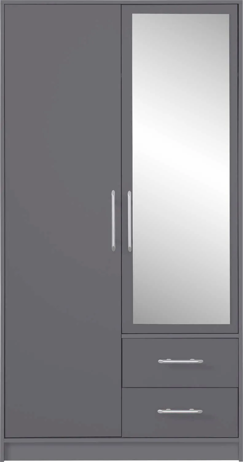 Duża szafa z lustrem Smart System SRL3 Meblar