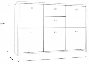 Komoda Best Chest SQNK233-C804 Meble Forte 3