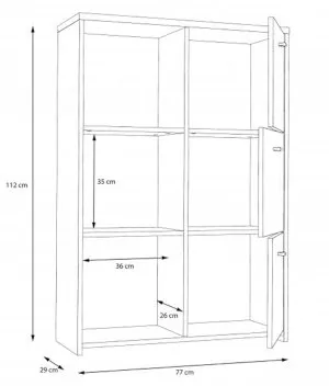Komoda Best Chest SQNK321-C804 Meble Forte 3