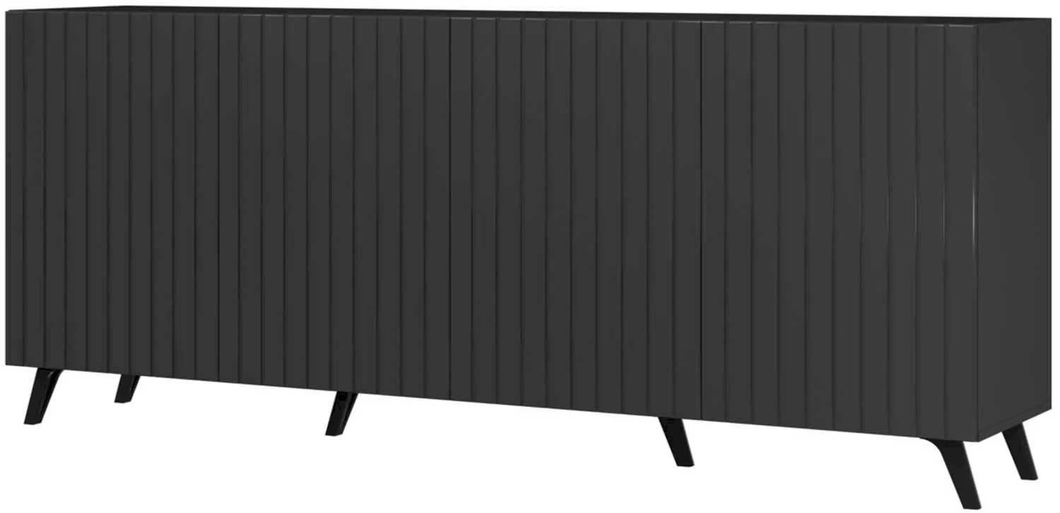 Czarna komoda 200 cm Diverse DIKO-1B Restol