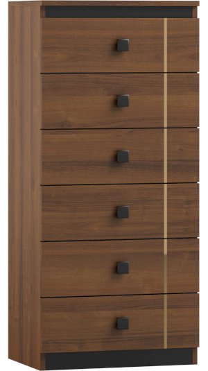 Wysoka komoda z szufladami Gold GD-4SW