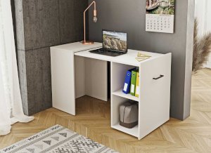 Biurko wysuwane białe Smart 2497LV03