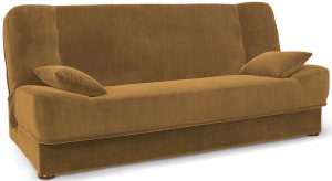 Musztardowa wersalka rozkładana do salonu 198cm Arco 198x120 cm Kronos 01