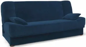Wersalka Arco Niebieska, Pluszowa z Funkcją Spania 198x120 cm Kronos 05 Anrom 1