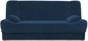 Wersalka Arco Niebieska, Pluszowa z Funkcją Spania 198x120 cm Kronos 05 Anrom 3