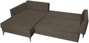 Brązowy narożnik do salonu Como 275x180cm lewy Anrom 3