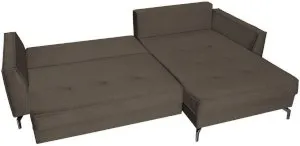 Brązowy narożnik do salonu Como 275x180cm prawy Anrom 2