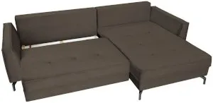 Brązowy narożnik do salonu Como 275x180cm prawy Anrom 3