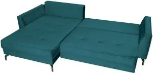 Rogówka z funkcją spania welurowa Como lewy 275x180cm Salvador 6 Anrom 2