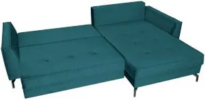 Rogówka z funkcją spania welurowa Como prawy 275x180cm Salvador 6 Anrom 2
