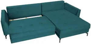 Rogówka z funkcją spania welurowa Como prawy 275x180cm Salvador 6 Anrom 3