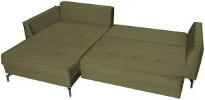 Zielona rogówka do pokoju Como 275x180 cm lewostronna Anrom 2