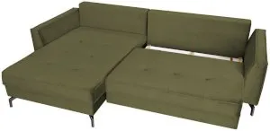Zielona rogówka do pokoju Como 275x180 cm lewostronna Anrom 3