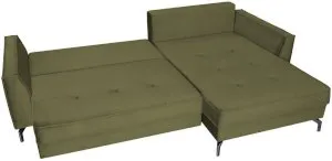Zielona rogówka do pokoju Como 275x180 cm prawostronna Anrom 2