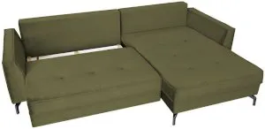 Zielona rogówka do pokoju Como 275x180 cm prawostronna Anrom 3