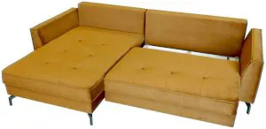 Złoty narożnik rozkładany z pojemnikiem 275x180 cm lewy Como Salvador 10 Anrom 3