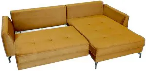 Złoty narożnik rozkładany z pojemnikiem 275x180 cm prawy Como Salvador 10 Anrom 3