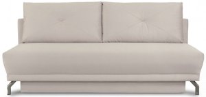 Kremowa sofa Fabio welurowa rozkładana 198x95 cm Vogue 1