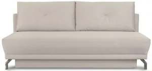 Kremowa sofa Fabio welurowa rozkładana 198x95 cm Vogue 1 Anrom 1