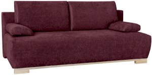 Sofa rozkładana dwuosobowa bordowa Laguna