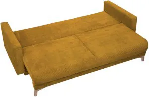 Sofa rozkładana z funkcją spania Modena 221x96 cm złota Anrom 2