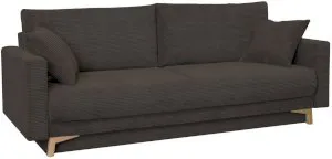 Rozkładana sofa Modena z pojemnikiem 221x96 cm brązowa Anrom 1