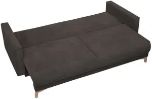 Rozkładana sofa Modena z pojemnikiem 221x96 cm brązowa Anrom 3